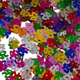 Monivärinen Konfetti 45 vuotta