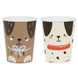 Pahvimukit Koira 22 cl 6-kpl