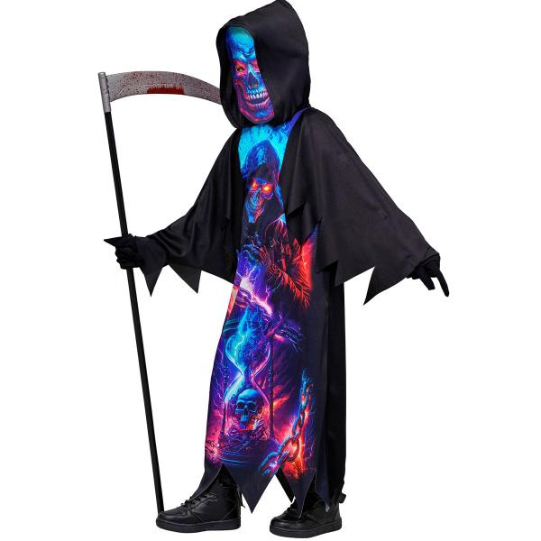 Neon Viikatemies Naamiaisasu Lapsille