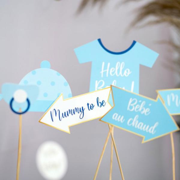 Baby Shower Boy Valokuvarekvisiitta 11 kpl