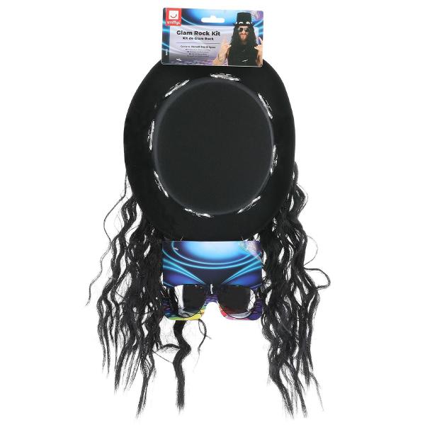 Glamrock-hattu Hiuksilla ja Laseilla