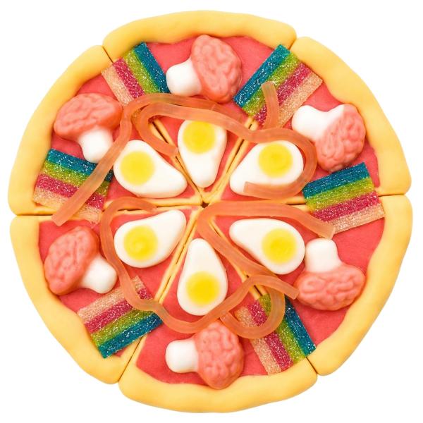 Karkkipizza Hyytelökarkeilla