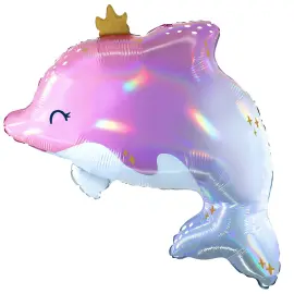 Folioilmapallo Delfiini Kruunulla