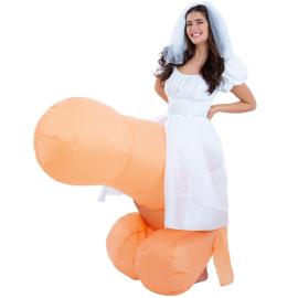 Morsiamen Puhallettava Penis Naamiaisasu