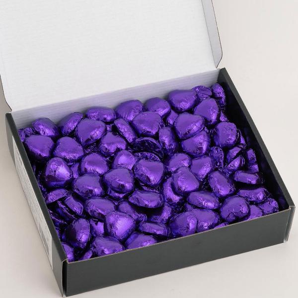 Suklaasydämet Violetissa Foliossa 1kg