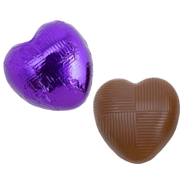 Suklaasydämet Violetissa Foliossa 1kg
