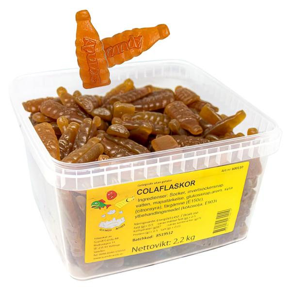 Malaco Suuret Colapullot Irtokarkki 2 kg
