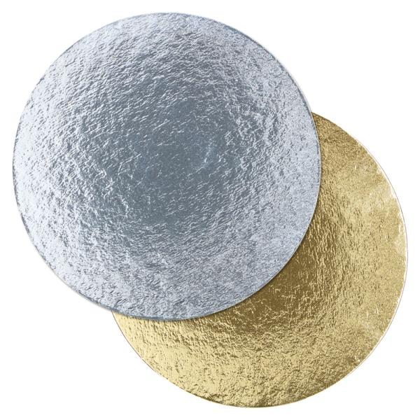 Kakkualusta 24 Cm Kulta ja Hopea 100 Pack