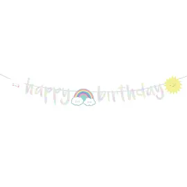 Sateenkaari Kirjainnauha Happy Birthday