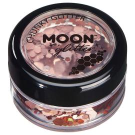 Moon Glitter Holografinen Chunky Glitter Ruusukulta