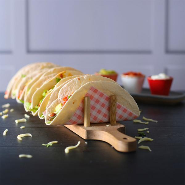 Puinen Taco-pidike