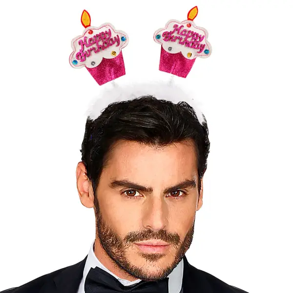 Happy Birthday Panta Glitterillä Pinkki