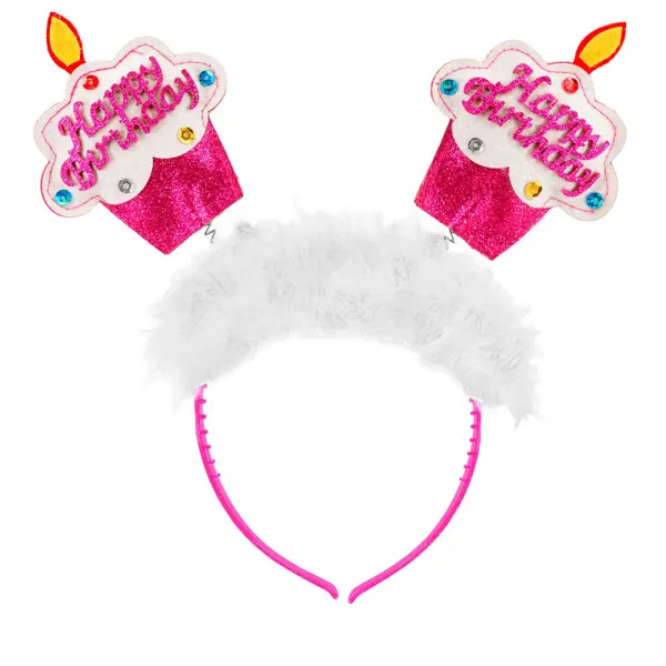 Happy Birthday Panta Glitterillä Pinkki