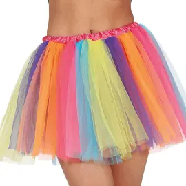 Monivärinen Raidallinen Tyllihame