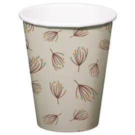 Pahvimukit Kukkiva Beige 8 kpl