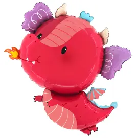 Folioilmapallo Punainen Lohikäärme
