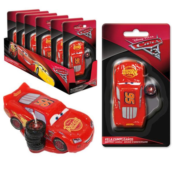 Autot Kakkukynttilät Salama McQueen