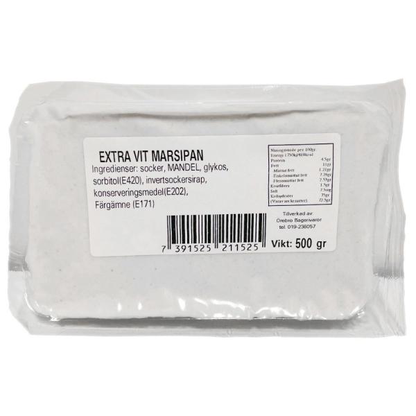 Marsipaani Extra Valkoinen 500 Grammaa
