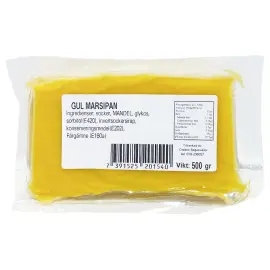 Marsipaani Keltainen 500 Grammaa
