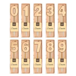 Kakkukynttilä Numero Metallic Pronssi Pitkä 1