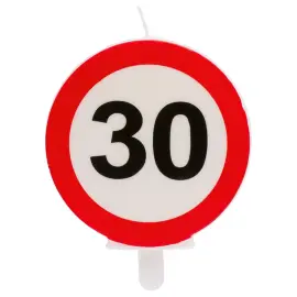 Kakkukynttilä Liikennemerkki 30
