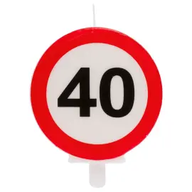 Kakkukynttilä Liikennemerkki 40