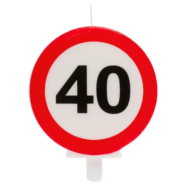 Kakkukynttilä Liikennemerkki 40