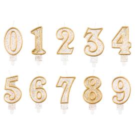 Kakkukynttil&auml; Numero Kimalle