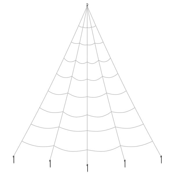 Ulkokäyttöinen Hämähäkinverkko Valkoinen