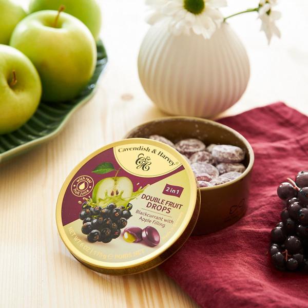 Blackcurrant & Apple Drops 175 g
