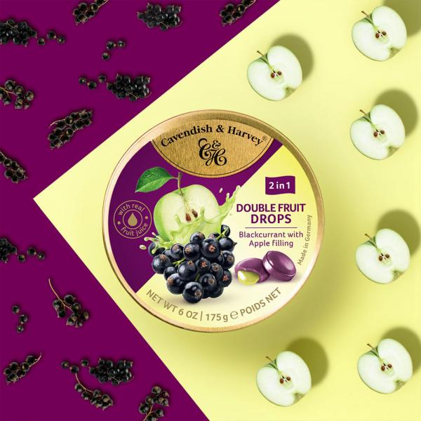 Blackcurrant & Apple Drops 175 g