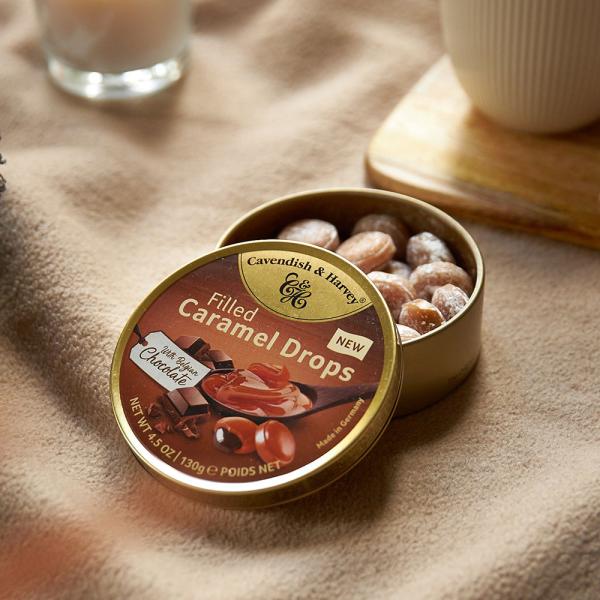 Caramel Choco Filled Drops 130 g