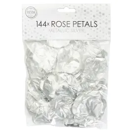 Konfetti Ruusun Terälehti Metallic Hopea