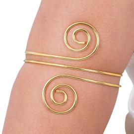Kreikkalainen Kiehkura Cuff-rannekoru Kultainen