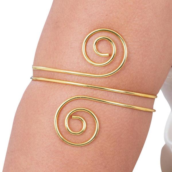 Kreikkalainen Kiehkura Cuff-rannekoru Kultainen