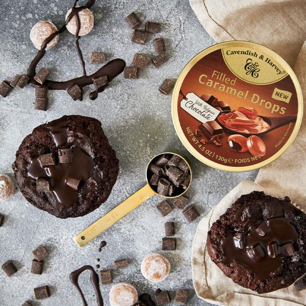 Caramel Choco Filled Drops 130 g