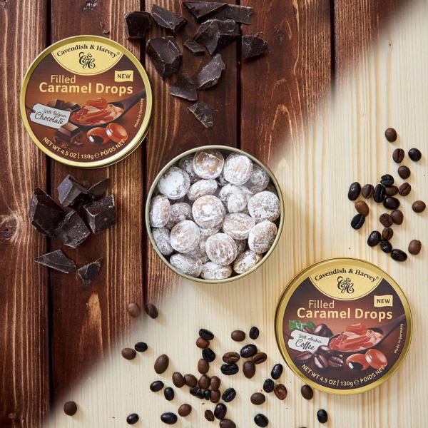 Caramel Choco Filled Drops 130 g