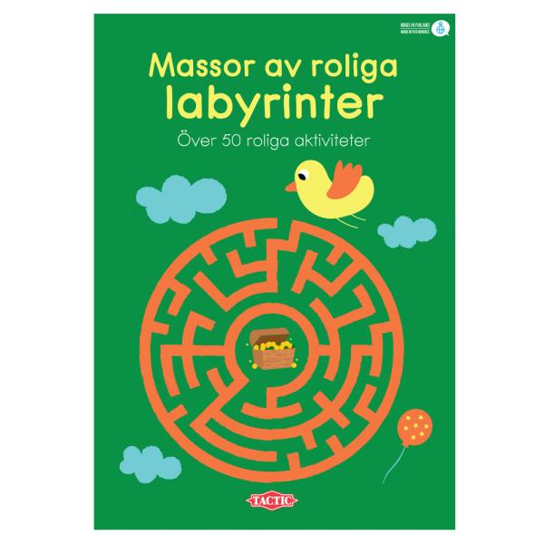 Massor Av Roliga Labyrinter Puuhakirja