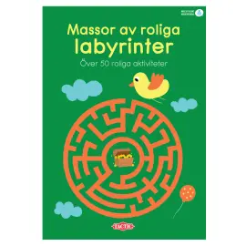 Massor Av Roliga Labyrinter Puuhakirja