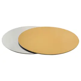 Kakkualustat Hopea & Kulta 28 cm 100-pakkaus