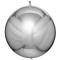 Pallonmuotoinen Folioilmapallo Metallic Hopea 3 kpl