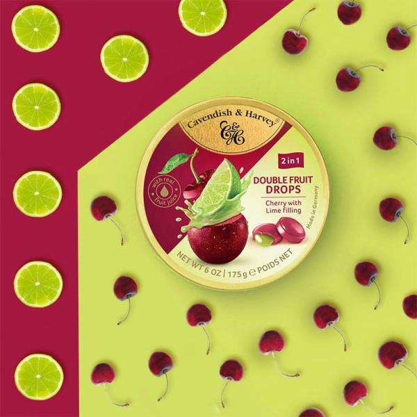 Cherry & Lime Drops 175 g