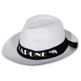 Al Capone Valkoinen Fedorahattu