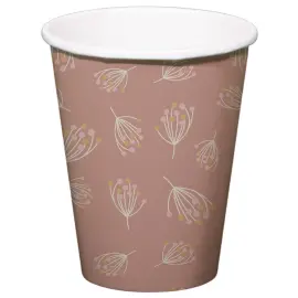 Pahvimukit Kukkiva Pinkkiruskea 8 kpl