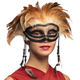 Voodoo Puolinaamio Höyhenillä