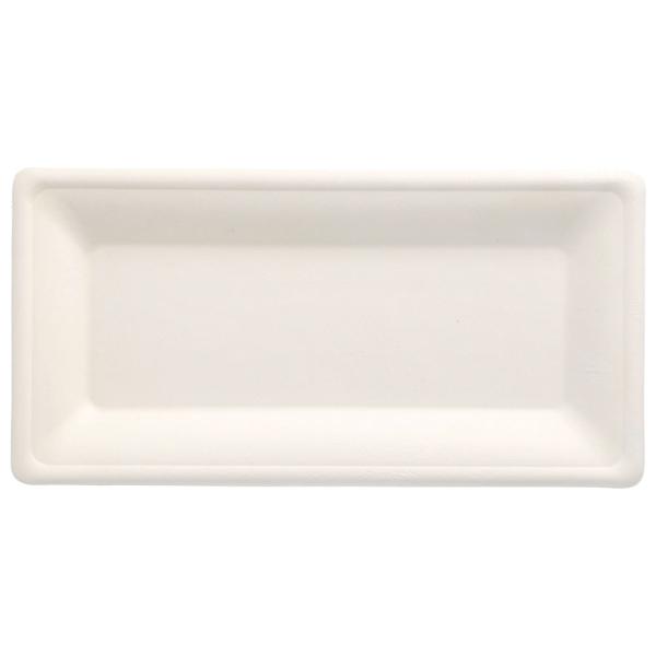 Suorakulmaiset Kertakäyttölautaset Sokeriruoko 26cm 50 kpl