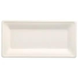 Suorakulmaiset Kertakäyttölautaset Sokeriruoko 26cm 50 kpl
