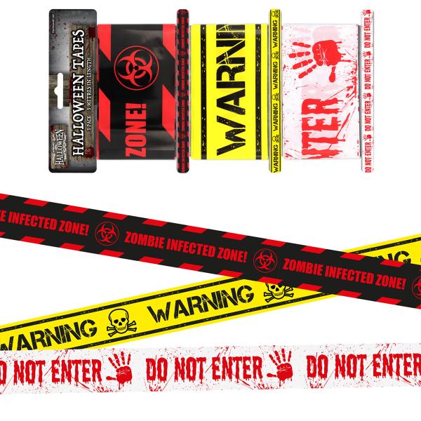 Halloween Varoitusnauha 3 kpl
