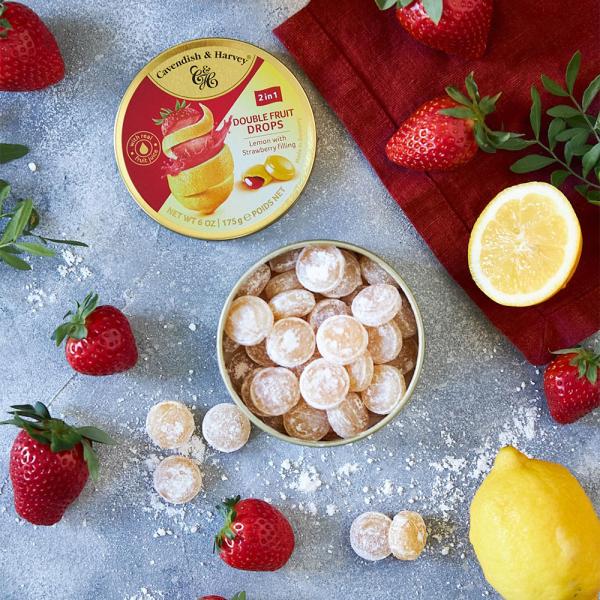 Lemon & Strawberry Drops 175 g