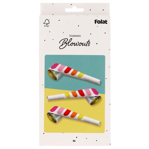 Käärmepillit Stripetastic 6 kpl